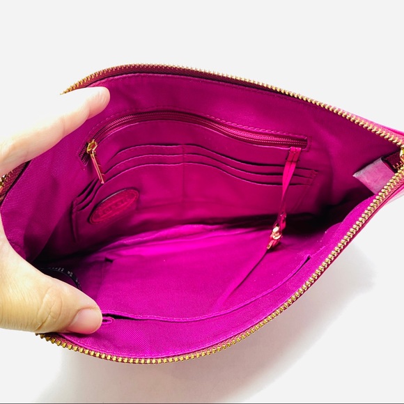 Magenta Leather Fossil Crossbody Bag - Picture 4 of 4